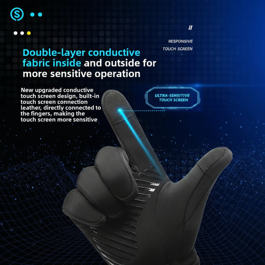 FrostGuard Pro Gloves Non-Slip Touchscreen Winter Gloves